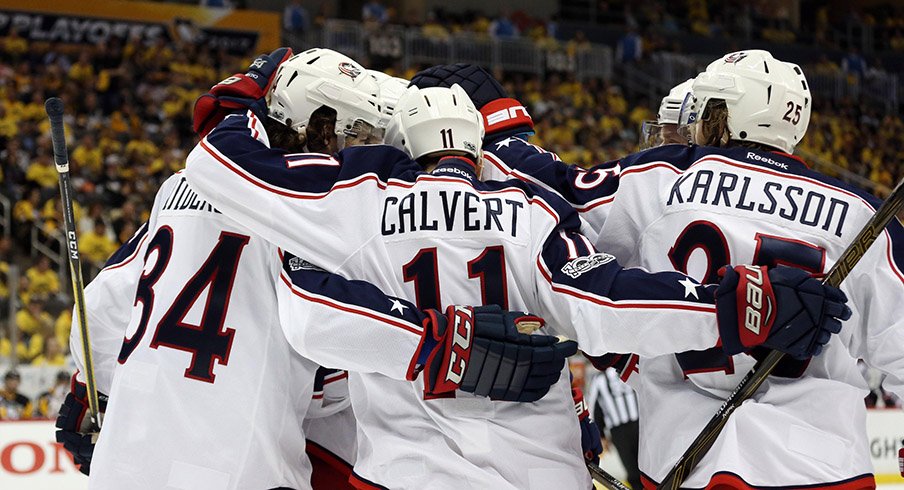 The Columbus Blue Jackets' 4th line, heroes of Game 4.