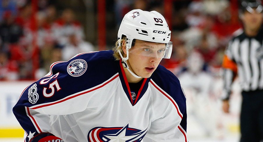 Columbus Blue Jackets defenseman Markus Nutivaara.