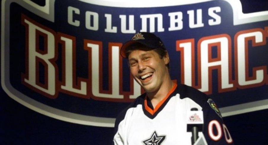 Lyle Odelein smiles as he was just selected by the Columbus Blue Jackets
