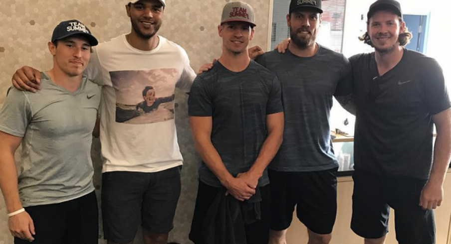 Ryan Johansen, Seth Jones summer workout