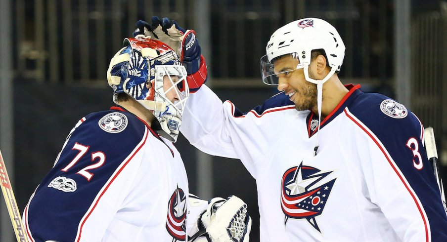 Seth Jones and Sergei Bobrovsky