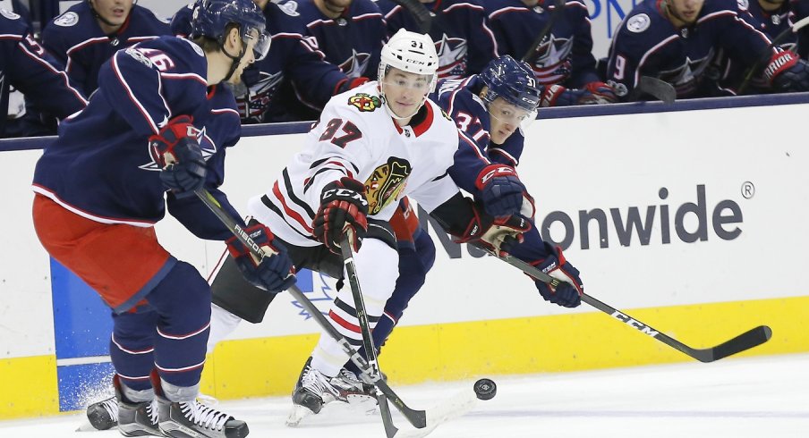 The Blue Jackets returned to the ice vs. the Blackhawks.