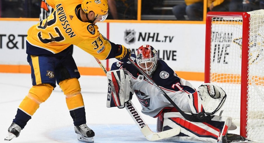 Sergei Bobrovsky makes another save