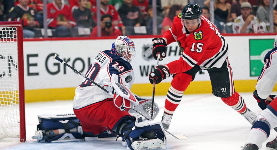 Blue Jackets goaltender Joonas Korpisalo