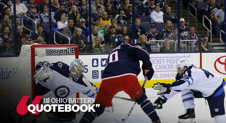 Wennberg shoots a puck