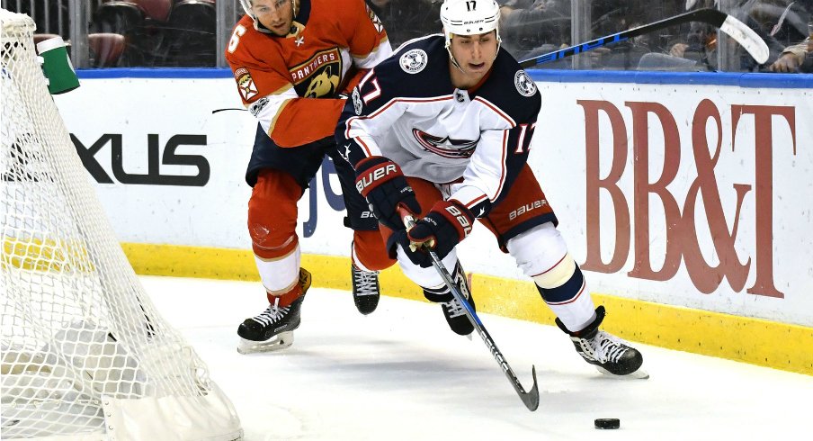 Brandon Dubinsky works down low.
