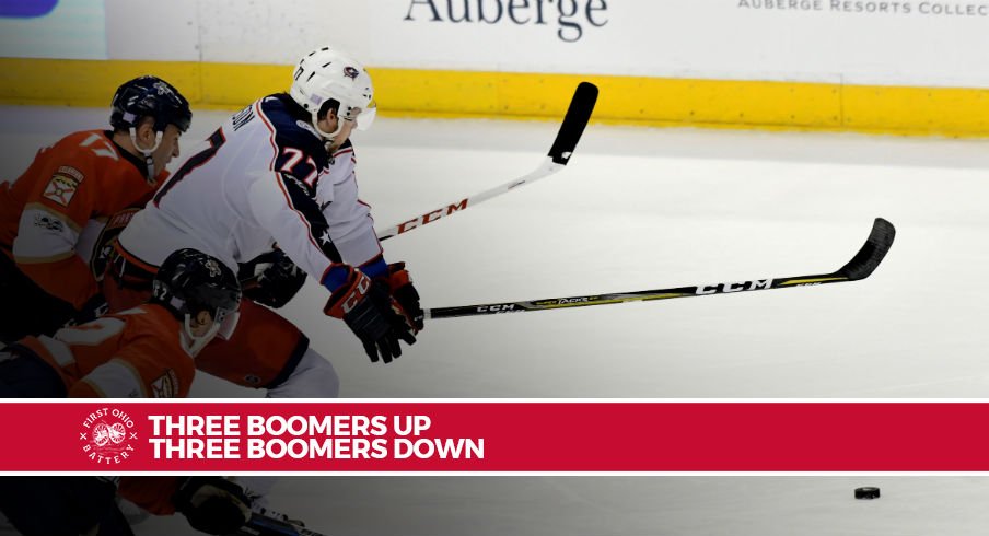 Josh Anderson goes after the puck against the Florida Panthers