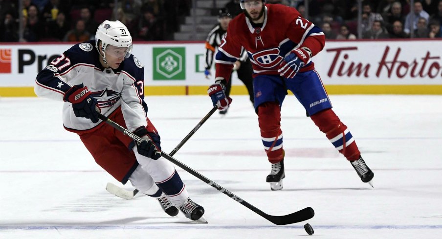 Markus Hannikainen and the Jackets took on the Habs