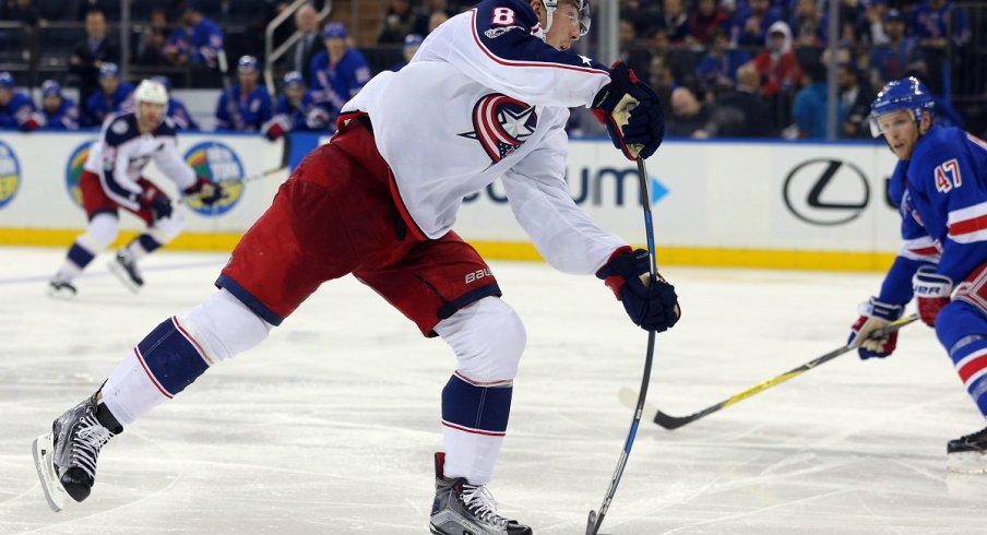 Blue Jackets defenseman Zach Werenski