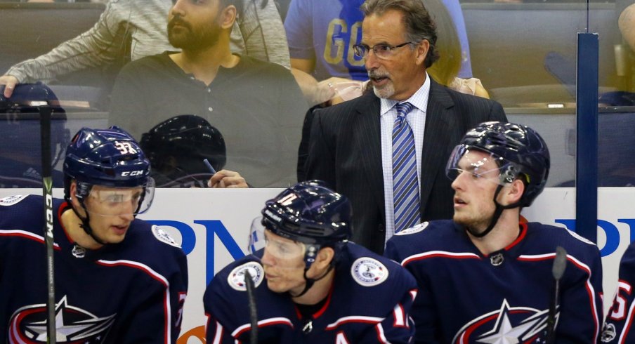 Blue Jackets head coach John Tortorella is displeased