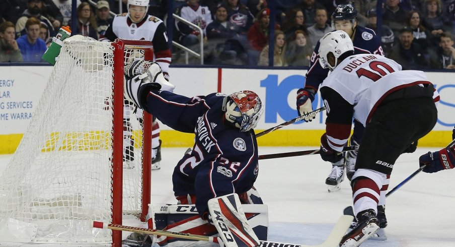 Sergei Bobrovsky earned the shutout