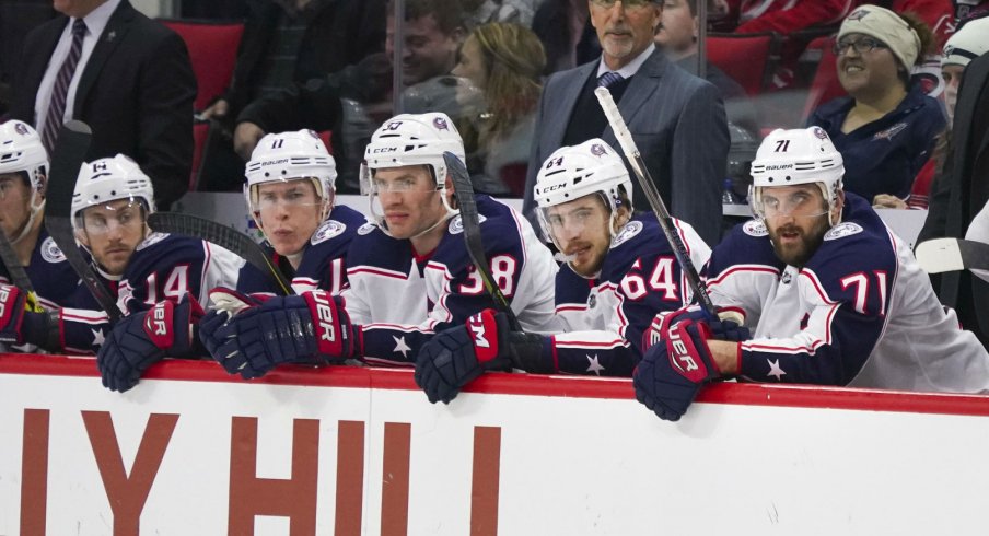 Blue Jackets Bench