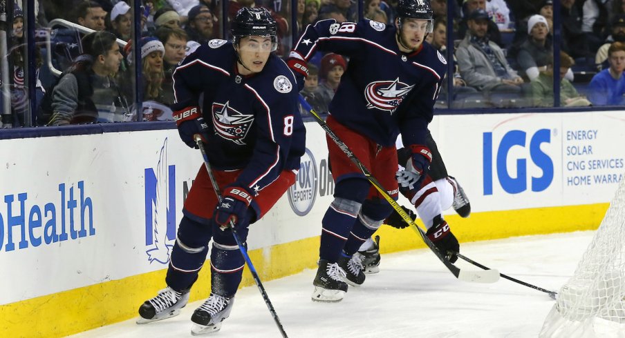 Blue Jackets defenseman Zach Werenski