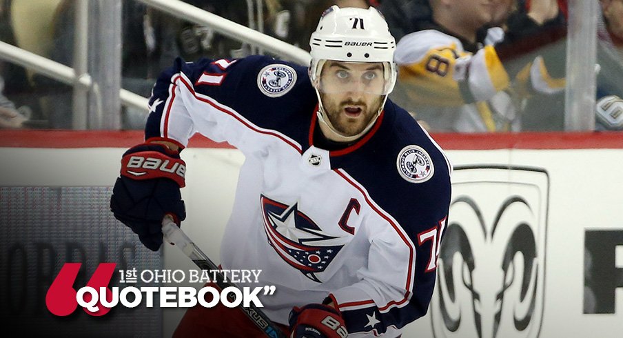 Nick Foligno, Pierre-Luc Dubois and John Tortorella talked to the media following the 3-2 shootout loss in Pittsburgh 