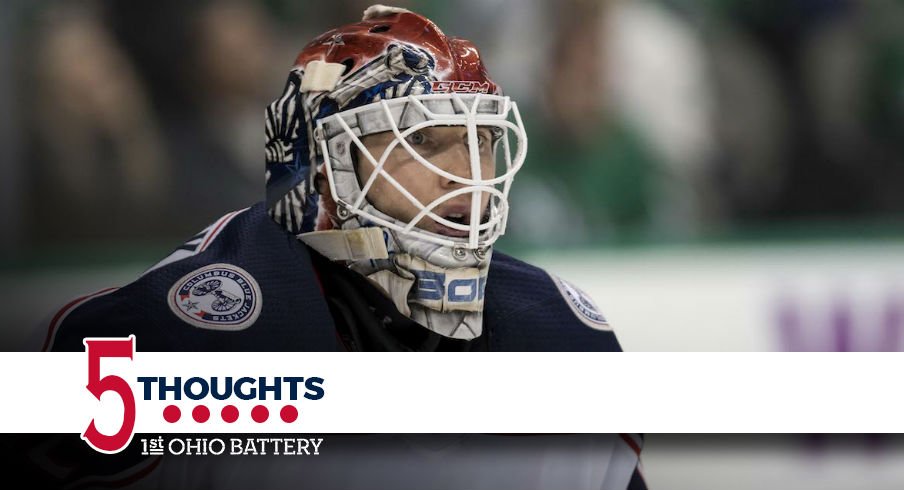 Blue Jackets goaltender Sergei Bobrovsky 