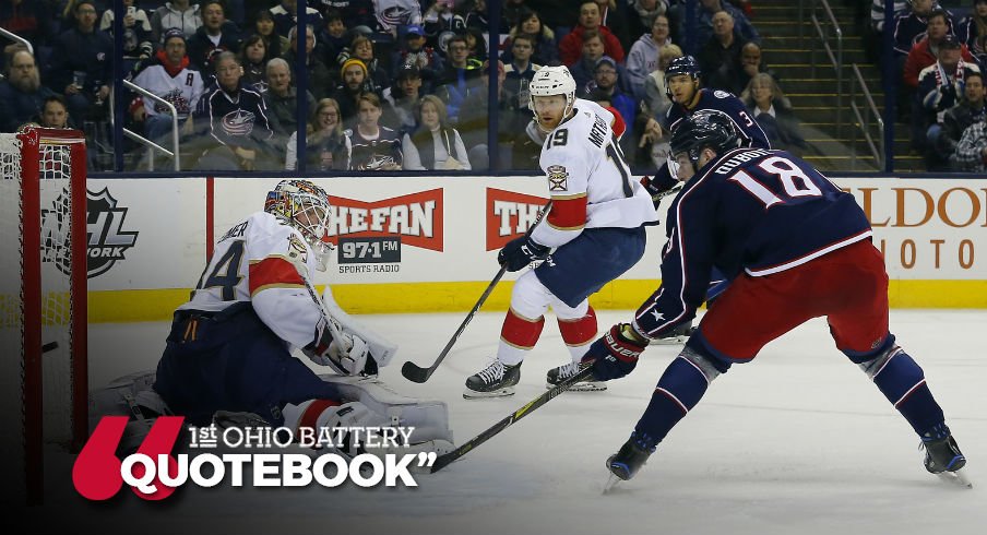 Pierre-Luc Dubois scores on the power play to put the Blue Jackets up momentarily by a goal