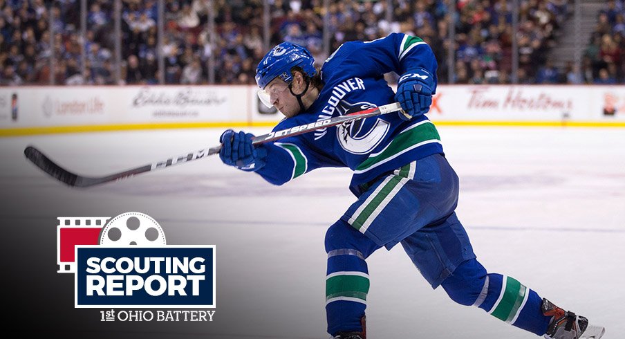 Brock Boeser takes his lethal shot to Columbus tonight for a battle with the Blue Jackets 