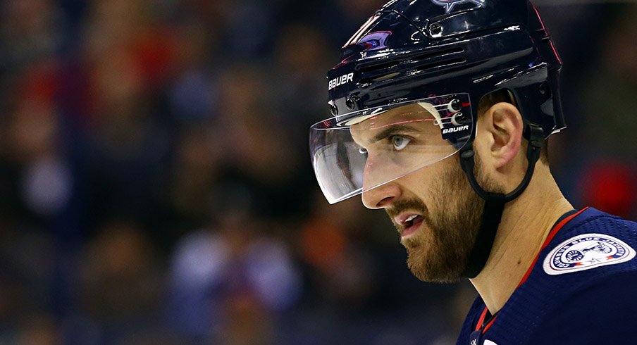 Nick Foligno got benched in the second period against San Jose.