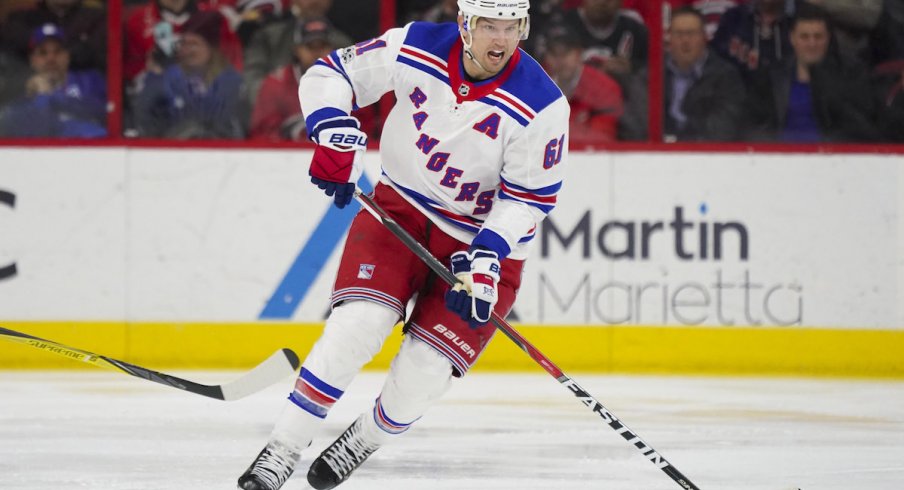 New York Rangers forward Rick Nash, a potential trade target for the Blue Jackets.