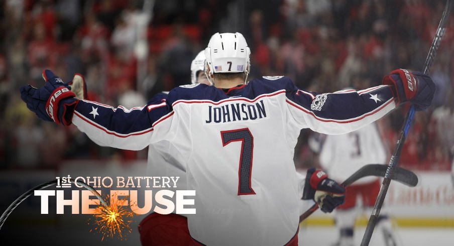 Blue Jackets defenseman Jack Johnson