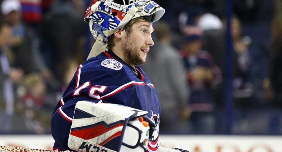 Blue Jackets goaltender Sergei Bobrovsky 