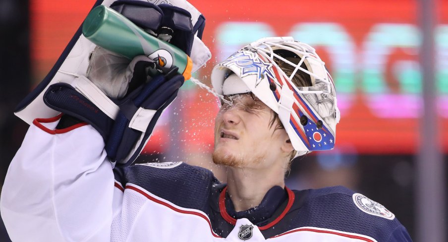 Blue Jackets goaltender Joonas Korpisalo