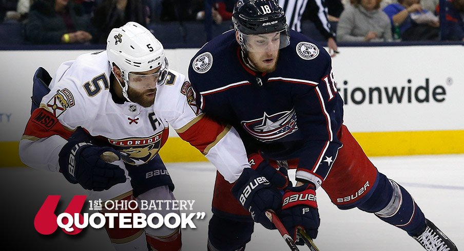 Pierre-Luc Dubois spoke to the media after tonight's game. 