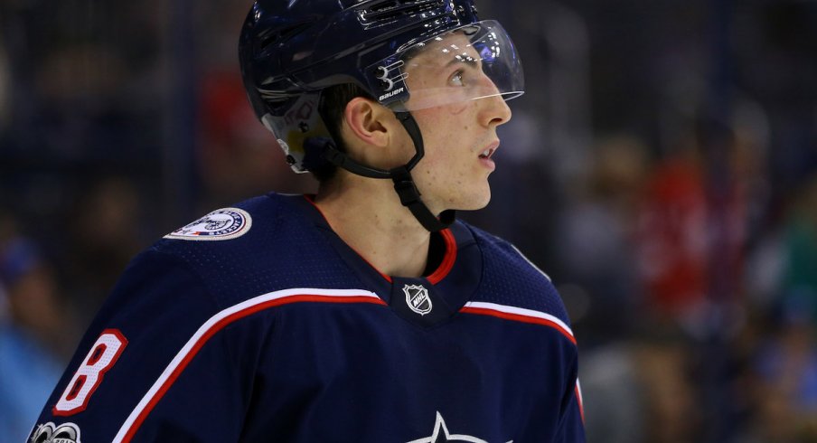 Blue Jackets defenseman Zach Werenski