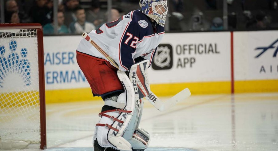 Blue Jackets goaltender Sergei Bobrovsky 