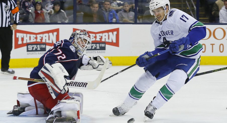 Blue Jackets goaltender Sergei Bobrovsky 