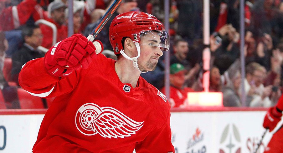 Dylan Larkin leads the Detroit Red Wings with 59 points on the season. 