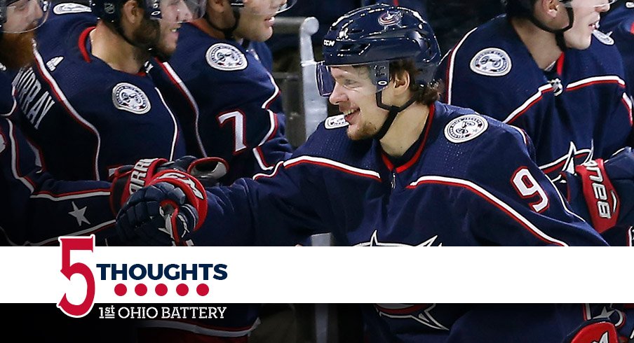 Artemi Panarin is soaring, as he carried the Blue Jackets comeback win tonight. 