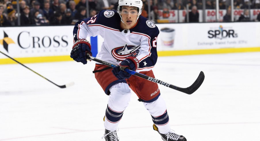 Blue Jackets forward Sonny Milano 