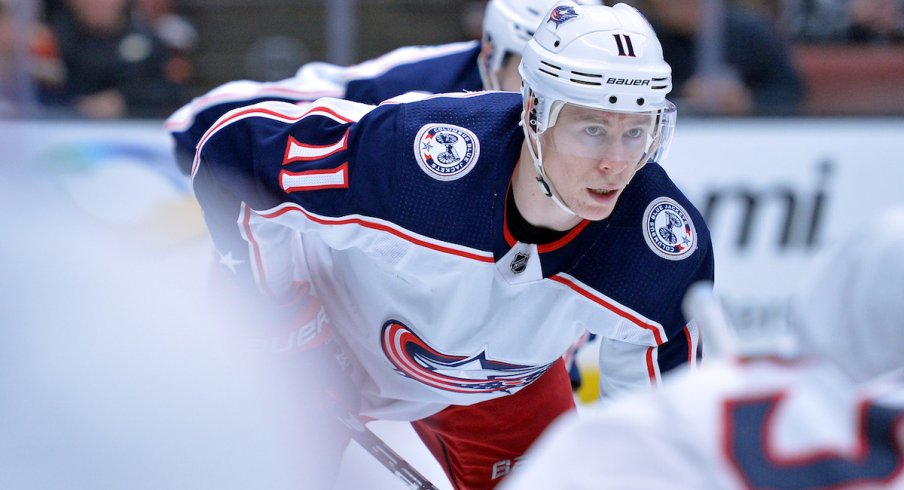 Blue Jackets forward Matt Calvert 