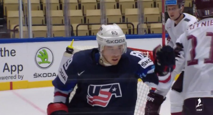 Columbus Blue Jackets forward Cam Atkinson has been playing exceptionally well for Team USA at IIHF World Hockey Championships