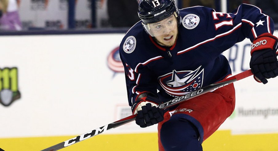 Columbus Blue Jackets forward Cam Atkinson may be considering a number change.