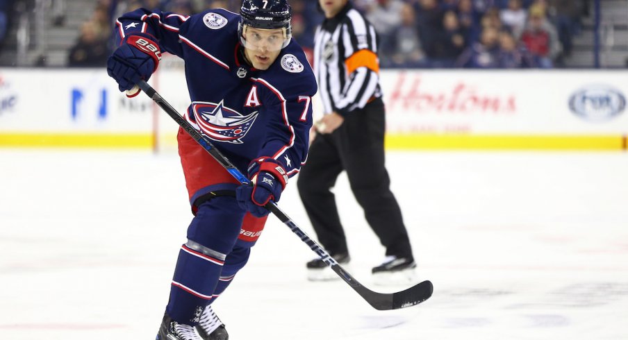 Columbus Blue Jackets defenseman Jack Johnson