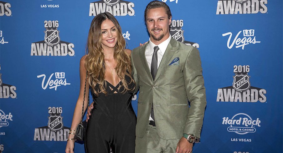 Erik Karlsson and his wife Melinda at the 2016 NHL Awards. 