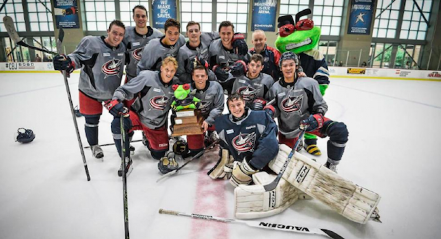 Blue Jackets development camp 3-on-3 tournament winners, from 2015.