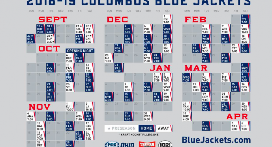 Blue Jackets Release Complete 2018 19 Schedule Which Includes 16 Back Blue Jackets Release Complete 2018 19 Schedule Which Includes 16 Back