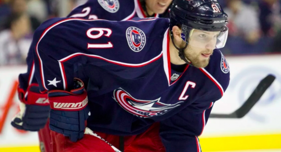 Former Columbus Blue Jackets captain Rick Nash, rumored to be interested in returning to the club that drafted him.