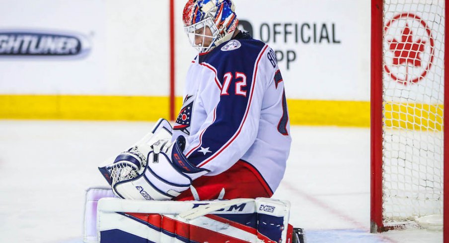 Columbus Blue Jackets goaltender Sergei Bobrovsky, who may be moving on from the team after 2018-19.