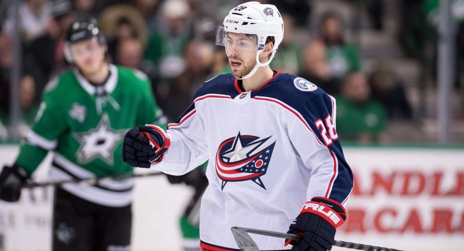 Columbus Blue Jackets forward Oliver Bjorkstrand.