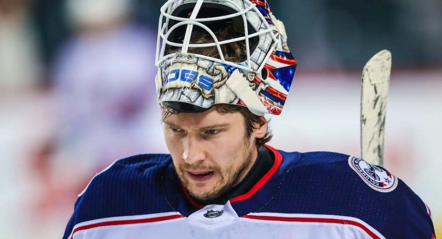 Columbus Blue Jackets goaltender Sergei Bobrovsky.