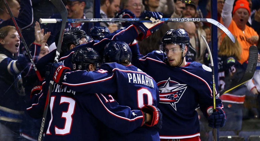 Cam Atkinson, Artemi Panarin & Pierre-Luc Dubois