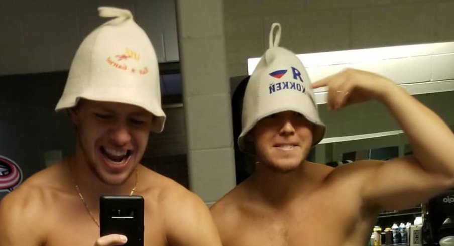 Boys Weekend Artemi Panarin And Cam Atkinson Are Reunited And It Feels So Good 1st Ohio Battery