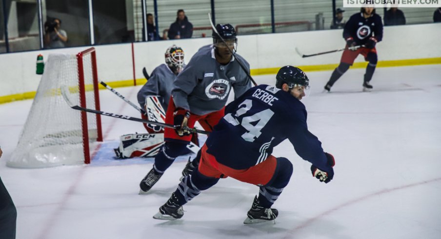 columbus blue jackets practice jersey