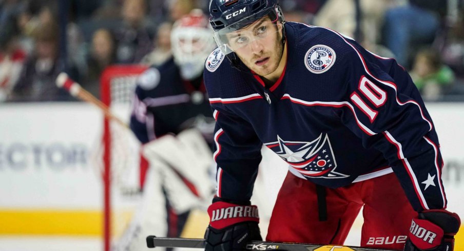 Alexander Wennberg has six points on the season, ranking near the bottom of the Blue Jackets' roster for those who have played as many games as him.