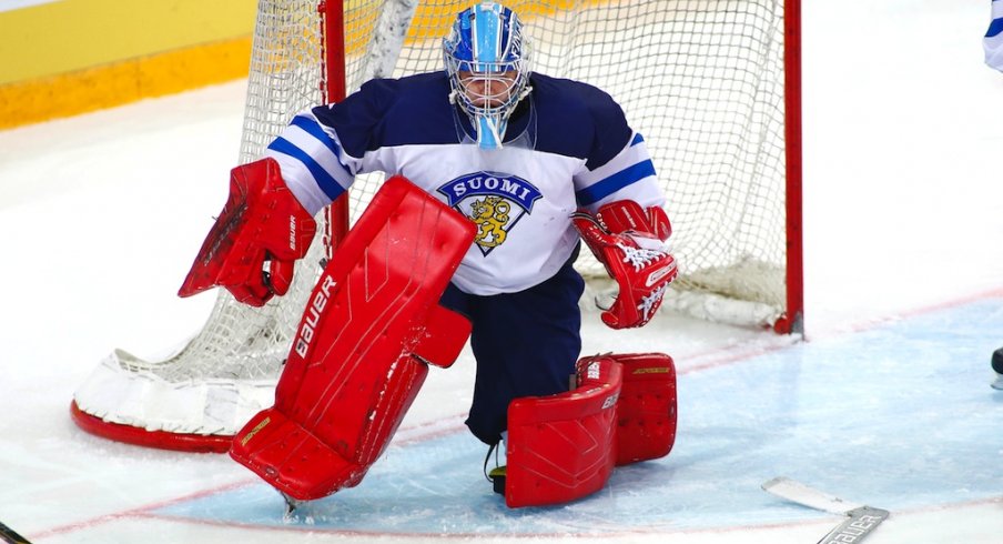 Veini Vehvilainen playing for Finland's National team