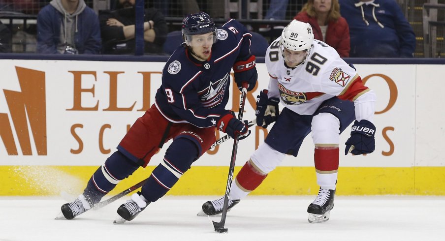 Artemi Panarin leads the Columbus Blue Jackets with 18 points through as many games.